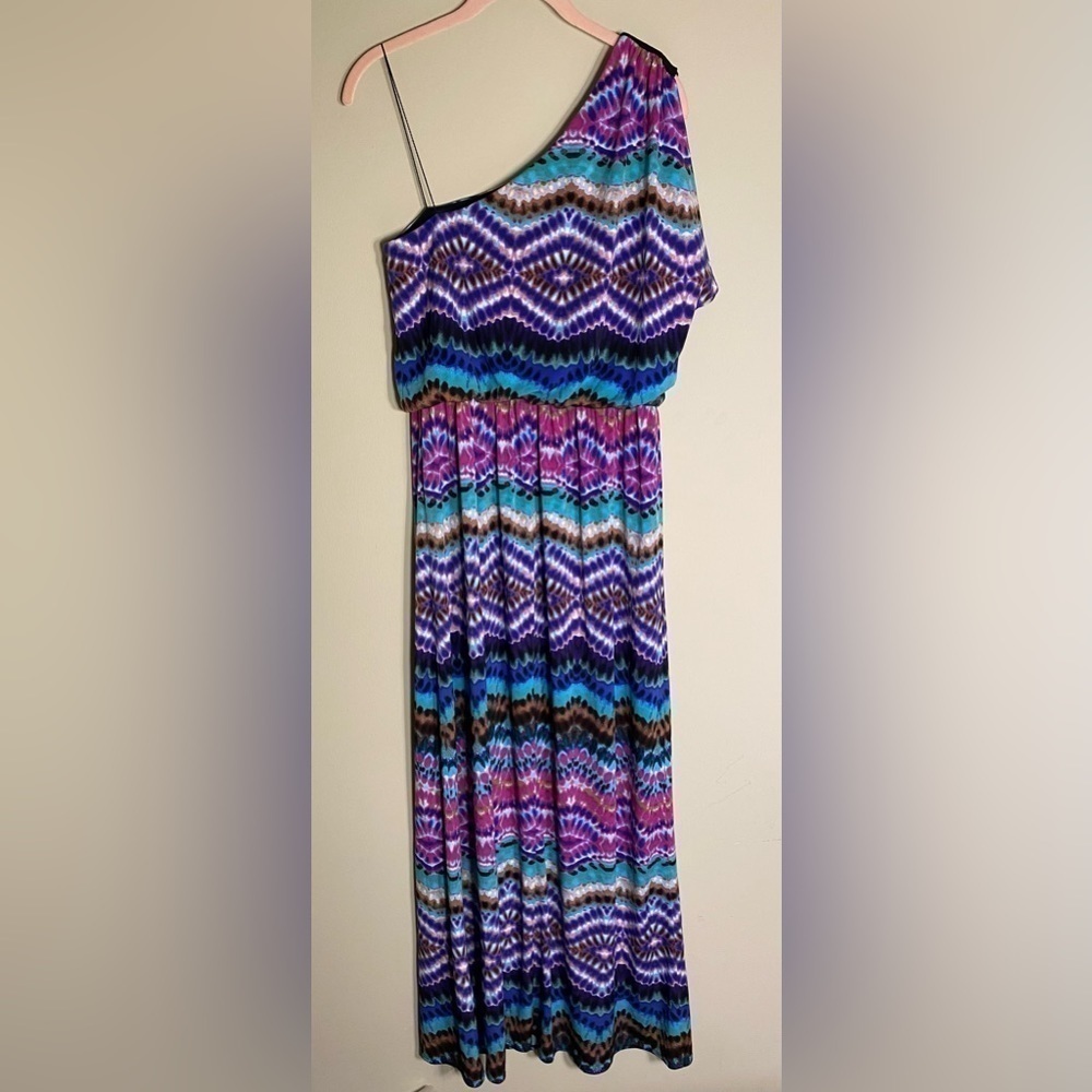 London Times One Sleeve Maxi Dress 10 - Picture 2 of 4